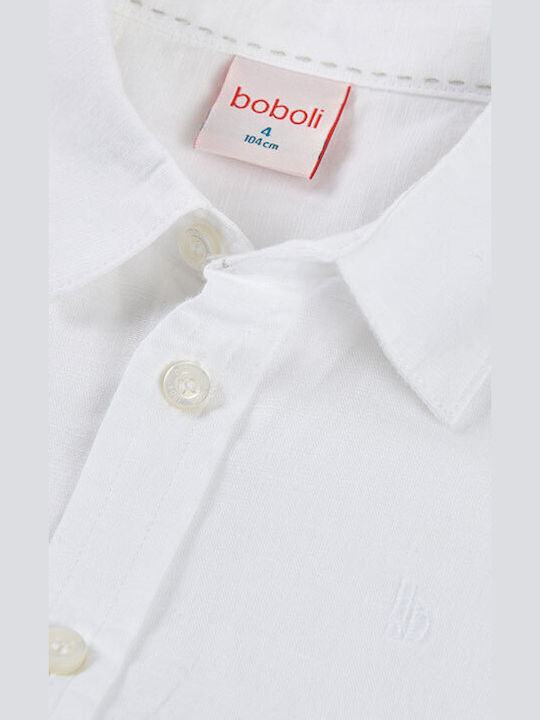 Kids Shirt Short Sleeve White