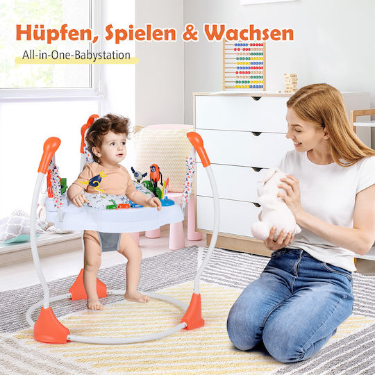 Costway Baby Jumper από Ύφασμα με Μουσική, Φως και Ήχους για 6+ Μηνών