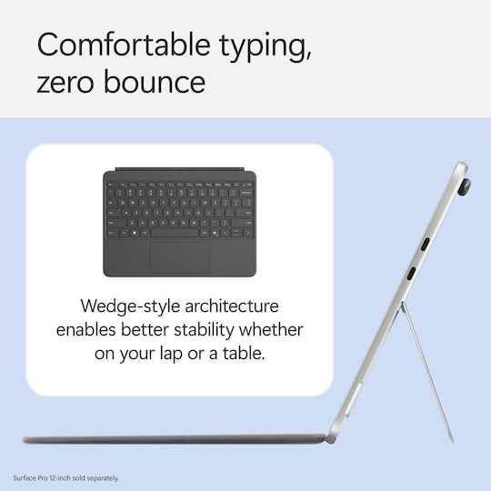 Microsoft EP2-32033 Keyboard with Touchpad for Tablet English US Gray