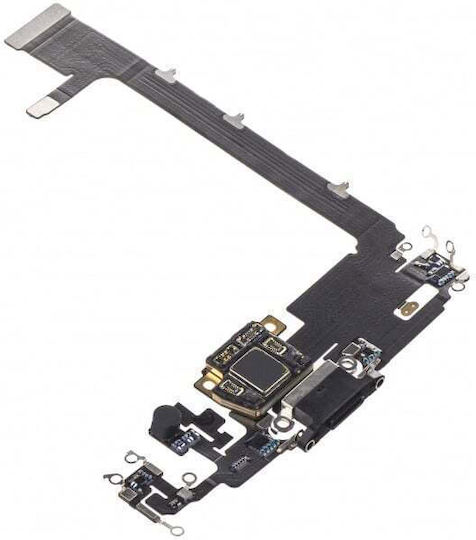 Port de Încărcare Panglică Microfon Apple iPhone 11 Pro Max Negru