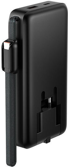 XO PR282 Power Bank 10000mAh 22.5W με Θύρα USB-A και Θύρα USB-C Μαύρο