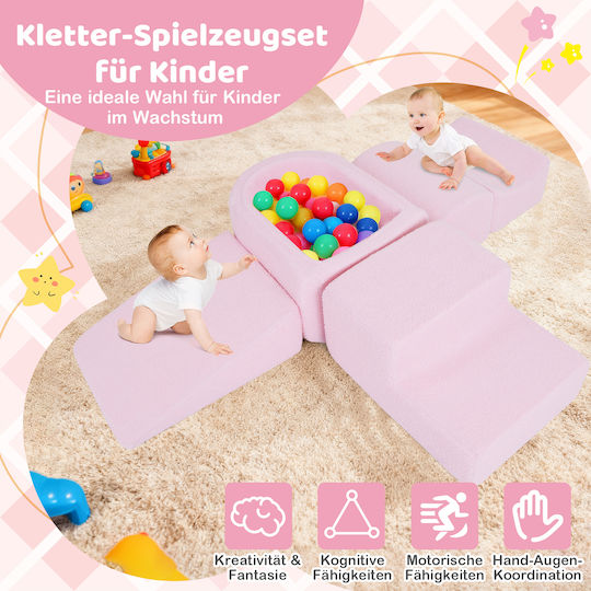 Costway Set made of Fabric Pink