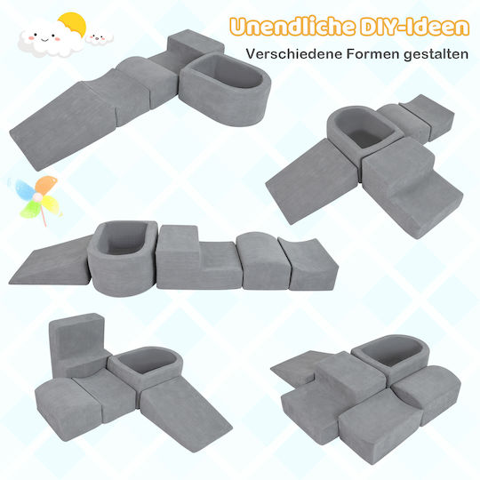 Costway Set aus Stoff Gray