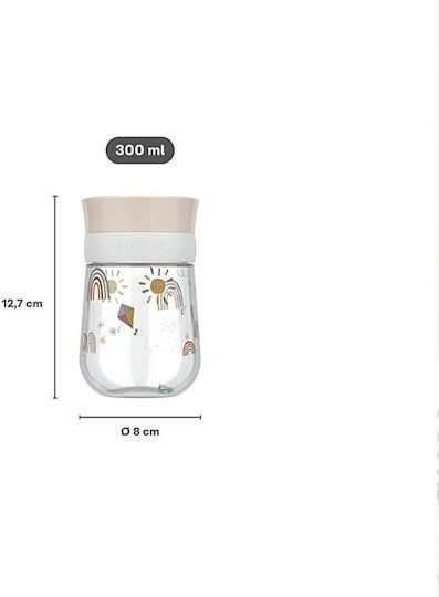 Little Dutch Toddler Plastic Cup Pink Fairy Garden 300ml