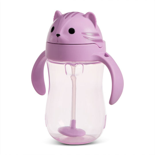 Munchkin Toddler Cup Any Angle Weighted Straw Plastic Purple 296ml for 9m+