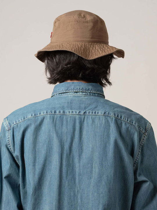 Levi's Текстилна Мъжка Шапка Стил Кофа Бежова