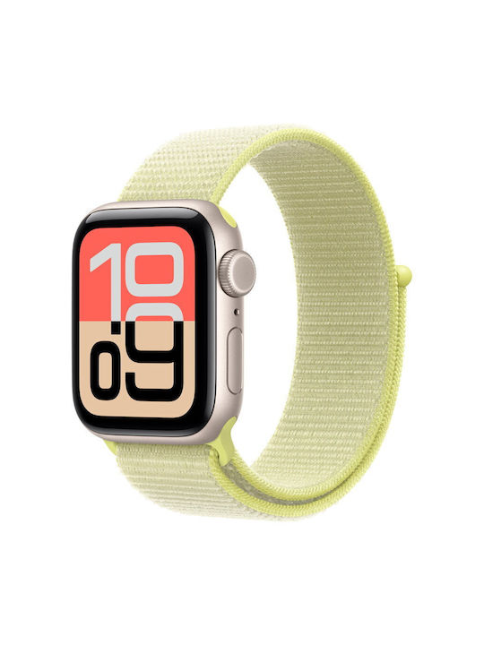 Apple Sport Loop 42mm Curea Tesatura Neon Yellow (Apple Watch 38/40/41/42mm)