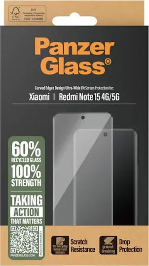 Panzerglass Screen Protector Xiaomi Redmi Note 15 5g Ultra-wide Fit Pg-pg53160