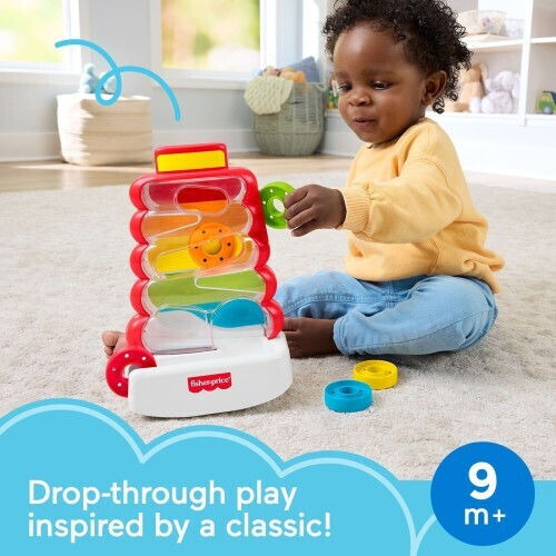 Fisher Price Игра Пирамида Drop Through - Rock-A-Stack За 9+ Месеца