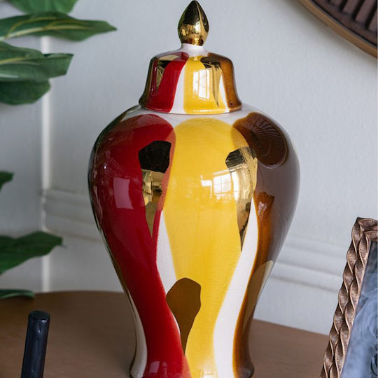 Artekko Διακοσμητικό Βάζο Keramik Ekko Mehrfarbig 19.5x19.5x35cm 1Stück