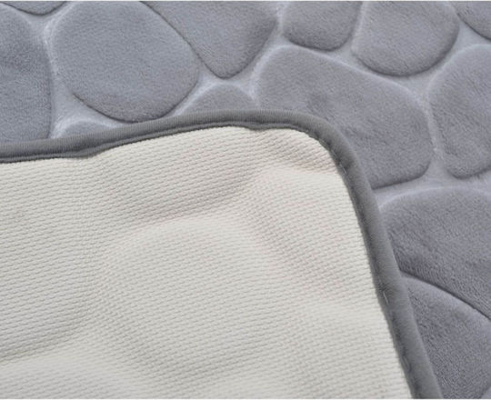 Ankor Rutschfest Badematte Memory-Schaum Rechteckig 807857 Grey 50x80cm