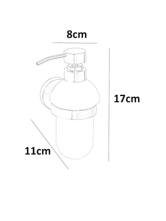 Bronze Art Wall-mounted Dispenser made of Stainless Steel Silver