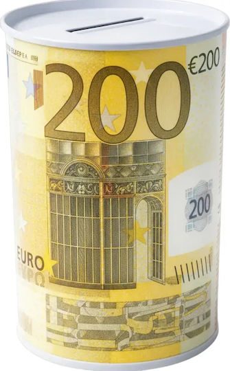 Cutiuta de bani Metalic Galben 15cm