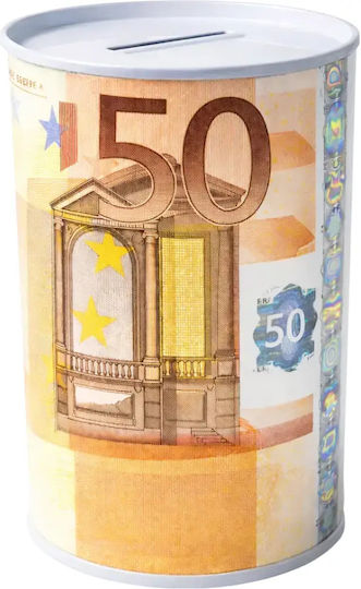 Money Box Metal Orange 15cm
