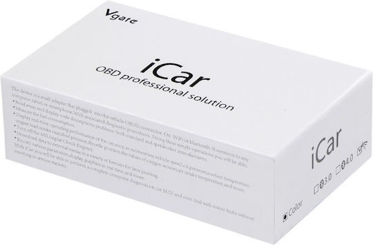 Vgate Fahrzeugdiagnosewerkzeug OBD 2 mit Bluetooth Kompatibel mit Android