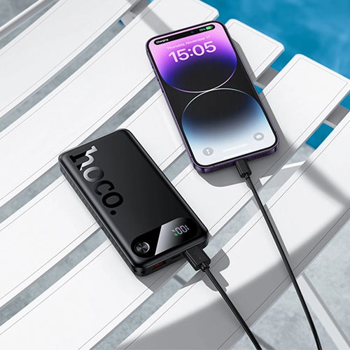Hoco J154 Power Bank 10000mAh με 2 Θύρες USB-A και Θύρα USB-C Power Delivery Μαύρο