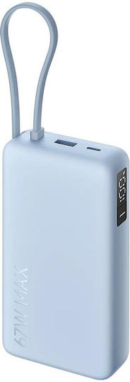 Xiaomi Power Bank 20000mAh 67W с USB-A порт и USB-C порт Ice Blue