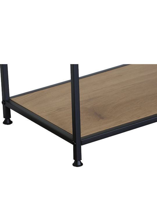 TV Stand Linos Metal Black L120xD33xH50cm