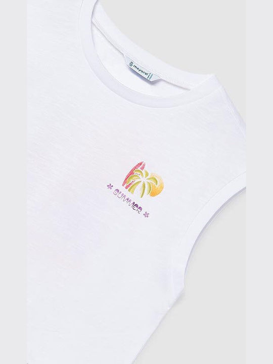 Kids Top Sleeveless White