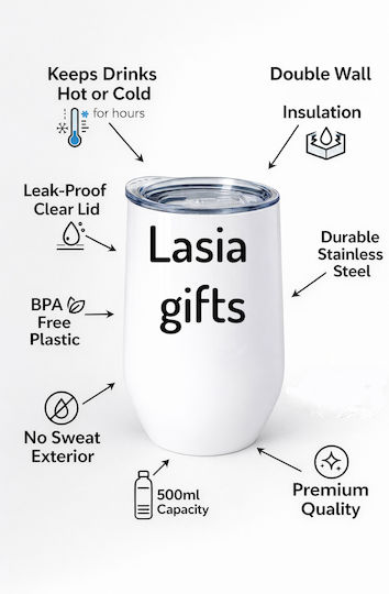 Friends You Are My Lobster No14 Stainless Steel Thermos Glass Double Wall 500ml Premium Quality Valentine's Day