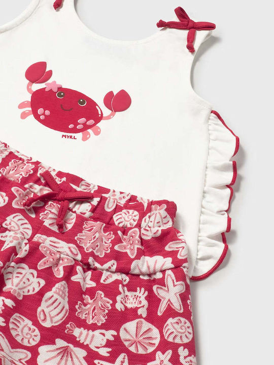 Kids' Set with Shorts Summer 2pcs Red