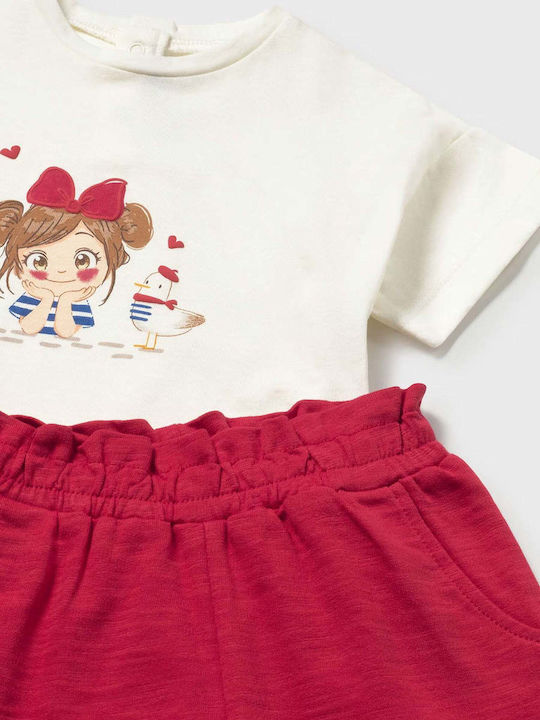 Mayoral Kinderbekleidungssets mit Hosen Rote 3 Stück Mayoral Kinderbekleidungssets mit Hosen Rote 3 Stück