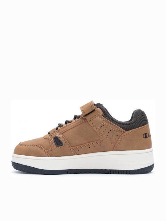 Kids Sneakers with Scratch Tabac Brown