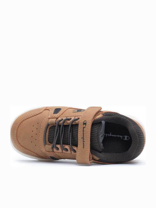 Kids Sneakers with Scratch Tabac Brown