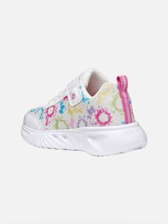 Kids Sneakers Anatomic with Scratch & Lights White
