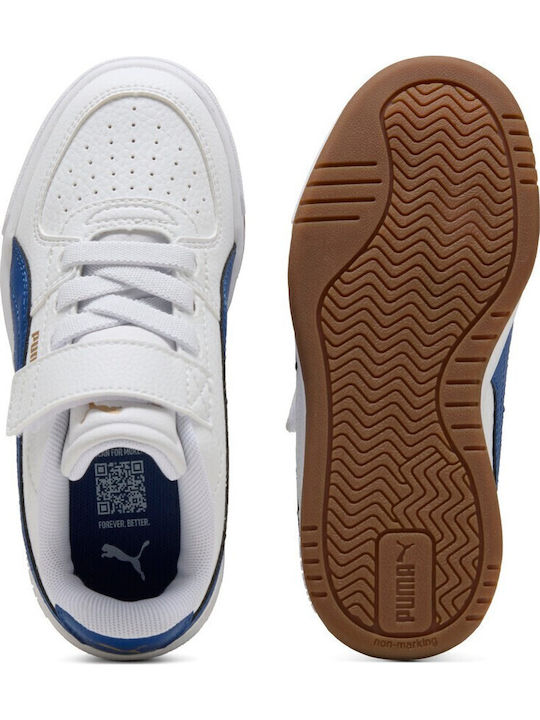 Kids Sneakers with Hoop & Loop Closure White