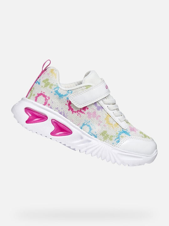 Kids Sneakers Anatomic with Scratch & Lights White