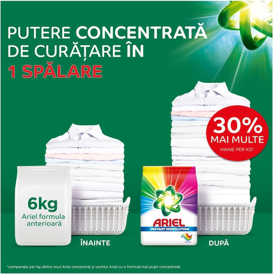 Ariel Detergent Colorat Pulbere Pentru Haine 3kg 40 Doze