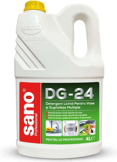 Lichid Detergent Vase Suprafețe Multiple Sano Professional Dg-24.4 L