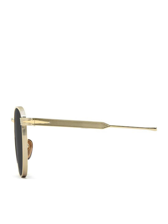 David Beckham Unisex Sunglasses with Gold Metallic Frame and Gold Lens DB 1228/S RHL/2K