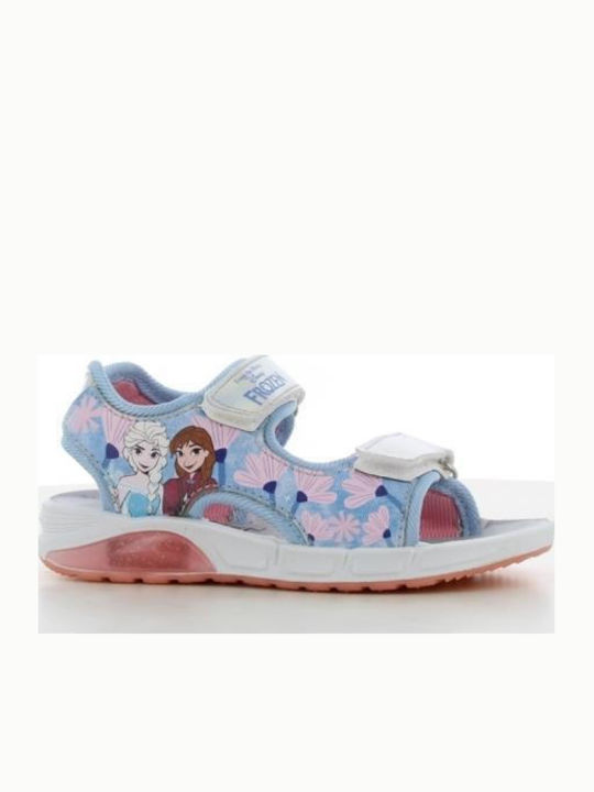 Kids' Sandals with Velcro & Lights Light Blue