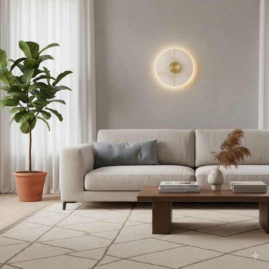 Viokef Φωτιστικό Τοίχου LED Χρυσό 20x20x20εκ. Viokef Φωτιστικό Τοίχου LED Χρυσό 20x20x20εκ.