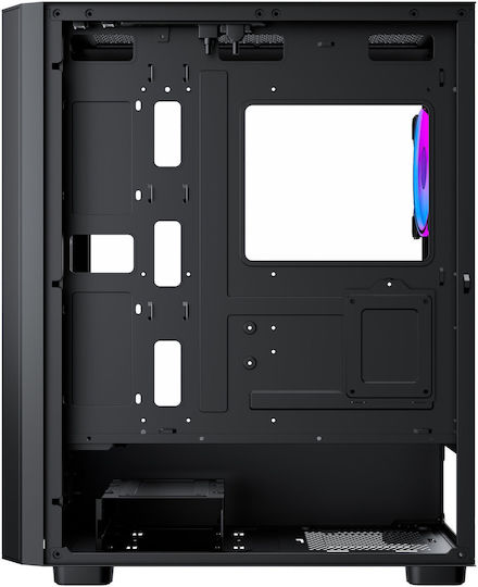 Preyon Nest Aero Gaming Full Tower Κουτί Υπολογιστή με Πλαϊνό Παράθυρο και ARGB Φωτισμό Μαύρο