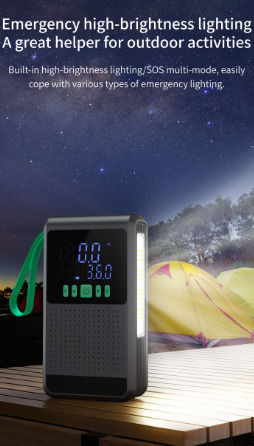 TCCBAC CC228 Portable Car Battery Jump Starter 10000mAh with Power Bank / USB / Pump / Φακό 12V