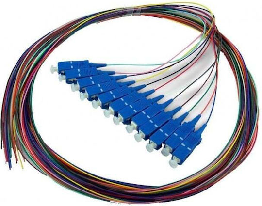 Set 12 Bucăți Fo Lc Pc Pletă Mm Om3 50/125 Carcasă Lszh 0,9mm 1,5m Multicolor