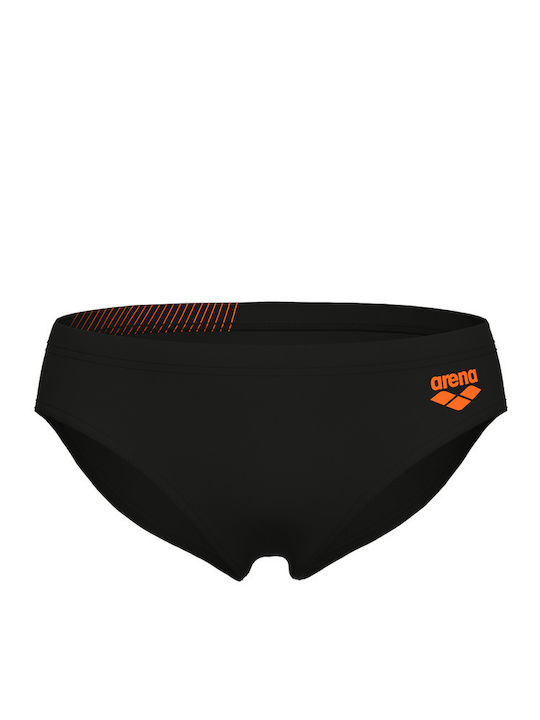 Arena Kinder Badeanzug Badeslips Black/team Orange