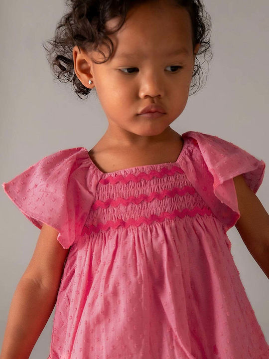 Mädchenkleid Ärmellos Rosa