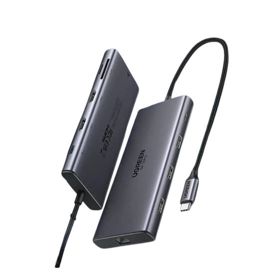 Ugreen Revodok Pro 210 USB-C Docking Station με HDMI 4K PD Ethernet Γκρι