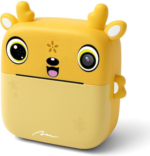 Media-Tech Snapi Children's Camera 8MP with Thermal Printing Yellow