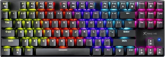 Xtrike Me GK-989 Gaming Μηχανικό Πληκτρολόγιο Tenkeyless με Custom Red διακόπτες και RGB φωτισμό (Αγγλικό US)