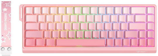 Onikuma Gaming Tastatur Tenkeyless mit RGB-Beleuchtung (Englisch US) Rosa