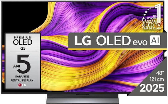 Smart Τηλεόραση 48" 4K UHD OLED Evo AI G5 HDR (2025) OLED48G53LS