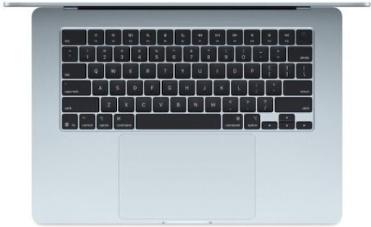 Apple MacBook Air 15,3" Panou IPS Ecran Retina (M4-10 Nuclee/32GB/2TB SSD/10-Core GPU) cu Încărcător 35W (Port Dublu) Albastru Cer International English Tastatură