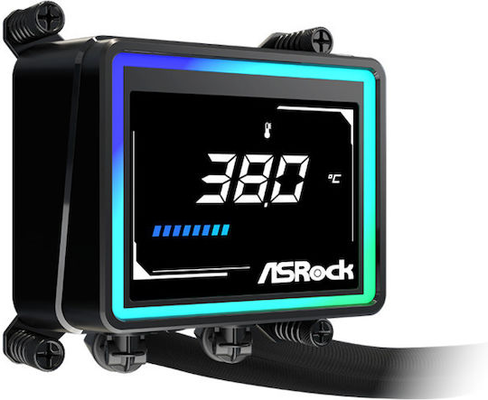 ASRock Challenger 360 Digital Water Cooling AIO CPU With 3 Fans 120mm And ARGB Lighting