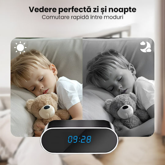 Cameră Ascunsă Watch WiFi Ceas 1080p cu Slot pentru Card de Memorie