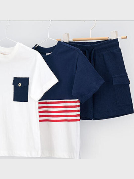 Kids' Set with Shorts Summer 3pcs Navy Blue